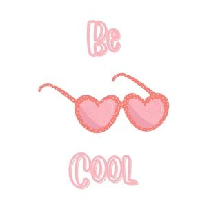 Valentine's Day "Be Cool" Sticker